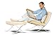 HoMedics OT-LUM Therapy Lumbar Cushion Support Pillow with Velour Cover