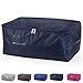 DOKEHOM 105L XX-Large Underbed Clothes Storage Bag with Zip, Thick Ultra Size Clothes Moving Bag, Moisture proof (Dark Blue)
