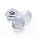 PUEEN 3.5cm Chunky CLEAR See Thru Transparent Soft Stamper and Scraper Set - Nail Art - Stamping Tools