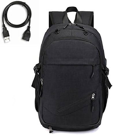 Basketball Backpack, Soccer Backpack, Volleyball Backpack, Computer Backpack Laptop Backpack with USB Port, Headphone Pouch and Ball Holder for Women Men (Black 2)
