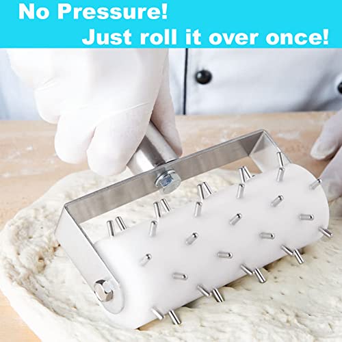 Pizza Dough Docker Roller Stainless Steel Pizza Roller