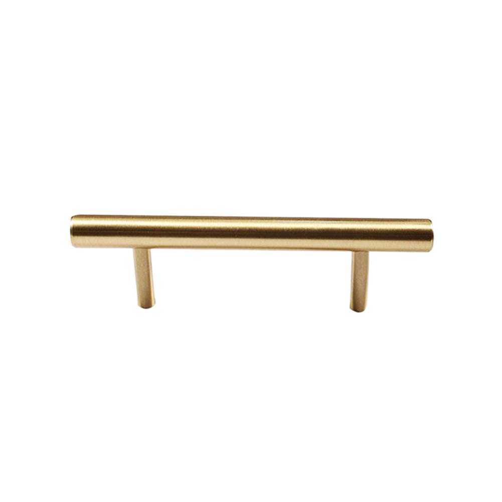 Dreneco 6 Pack Cabinet Knobs and Pulls Cupboards Drawers Bedroom Door Handles 200mm Overall Length Brushed Stainless Steel Golden