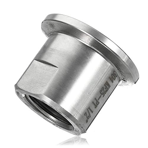 OKIl 304 Stainless Steel Female Thread Adapter Connection for KF-25 and 1/2 Inch NPT