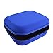 Geekria UltraShell Case Compatible with Sennheiser HD 598, HD 599, HD 595, HD 558, HD 555 Headphones, Replacement Protective Hard Shell Travel Carrying Bag with Accessories Storage (Blue)