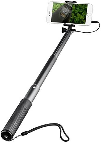 Wired Selfie Stick ,iForaa Monopod Portable Foldable Self-portrait with Built-in Shutter Button for iPhone SE/6S/6S Plus/6/6 Plus/5S/ GalaxyS7/ Galaxy S7 Edge/ Nexus 6p/ LG G5,GoPro