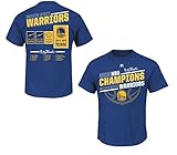 Golden State Warriors 2015 NBA Finals Champs Team Roster and Banner Blue T-shirt