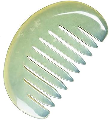 Home Comb Wide Tooth Natural Jade Jade Comb Jade Scraping Board