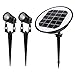 ECOWHO Solar Landscape Lights, 2 in 1 LED Landscape Lighting Outdoor Spotlights Auto On/Off for Garden Patio Yard Pathway (Warm White)