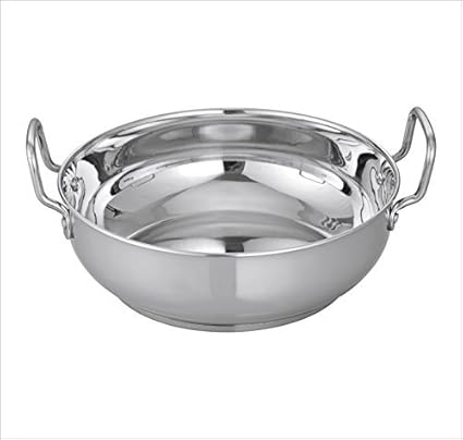 CAMRO Induction Bottom Stainless Steel Kadhai, 3.4 L