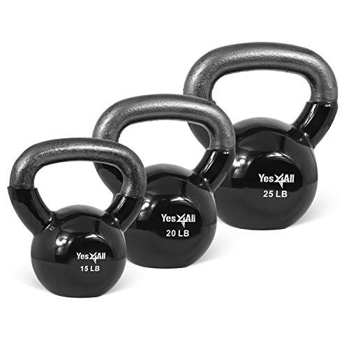 Yes4All-Combo-Special-Vinyl-Coated-Kettlebell-Weight-Sets