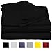 Pure Egyptian King Size Cotton Bed Sheets Set (King, 1000 Thread Count) Black Bedding and Pillow Cases (4 Pc) – Egyptian Cotton Sheets King Size Bed- Sateen Sheets - 15” Deep Pocket King Sheets