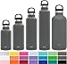 Simple Modern 20oz Ascent Water Bottle - Hydro Vacuum Insulated Tumbler Flask w/Handle Lid - Gray Double Wall Stainless Steel Reusable - Leakproof -Slate