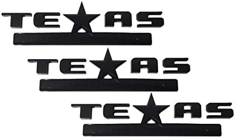 X3 Black Texas Edition Emblem OEM Replacement For Chevrolet / Dodge / GMC Sierra / Silverado / Dakota / Ram
