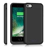 iPhone 6 Plus 6S Plus Battery Case 6800mAH HETP Portable Protective Charging Pack for iPhone 6S Plus 6Plus Extended Charger Case for Apple 6+ 6s+ 5.5''- Black