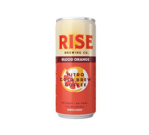 RISE Brewing Co. | Blood Orange Nitro Cold Brew Coffee (12 7 fl. oz. Cans) - Gluten & Dairy Free | Organic, Non-GMO, Vegan Ingredients | Clean Energy, Low Acidity & Slightly Sweet | 45 Calories - Thumbnail 3