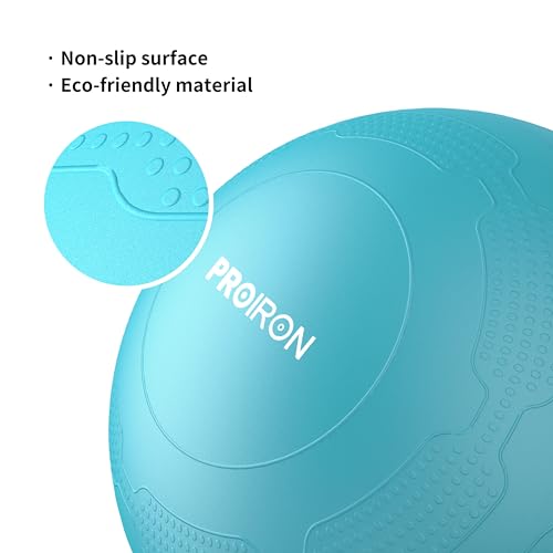 PROIRON, Pelota de Pilates, Fitness, Yoga, Embarazo, Deporte, Fitball para Ejercicios Gimnasia, 55/65/75cm, Anti-pinchazos, Incluye Inflador