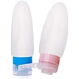 ValourGo Travel Bottles Set TSA Approved with Refillable Silicone Leak Proof Valve and Travel Accessories for Liquid - 2 Pack