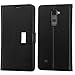 LG G Stylus 2 Case, Stylo 2 Case, JoJoGoldStar 5 Card Bicast PU Leather Folio Wallet with Magnetic Flap and Kickstand, Comes with Screen Protector and Stylus - Black
