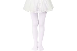 Durio Ballet Tights for Girls - Dance Leggings, Toddler School Footed Sockings, Ultra Soft Kids Pantyhose