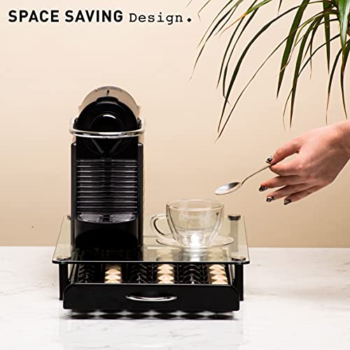 Peak Coffee Pod Holder Capsule Storage Drawer for 60 Nespresso Original