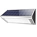 WBESEV Solar Lights Outdoor Lamp 1100 Lumens (Max) 46 LED Motion Sensor Light Aluminum Alloy Housing Waterproof Wireless for Outdoor Security Garden Yard Wall Light (2018 Upgraded Version)