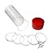Red Capsule Tube & 20 H38 Direct Fit Coin Holders for Silver Dollars by OnFireGuy