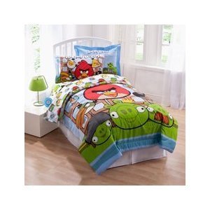 Jay Franco Angry Birds Twin Comforter and Sham Set