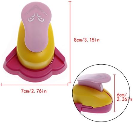 Hunulu DIY Hand Tool Craft Punch Paper Shaper Cutter for Card Making Scrapbooking Tags (Petal)