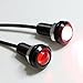 2x Custom Black Anodized Aluminum Xenon 4.5W SMD LED Eagle Eye Lamps Back Up Backup Reverse Parking Light For Car Van SUV Coupe Sedan (Red)
