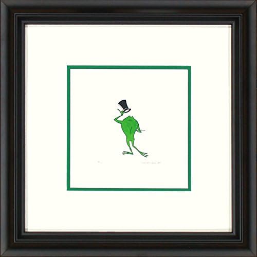 Michigan J Frog: "Takes a Bow" Hand Colored Original Etching LE of 500 - NEW Conservation Framed Medium Size with COA - Published by Sower and Reiser
