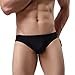 Nightaste Men's Comfort Bikini Briefs Lightweight Soft Triangle Underwear (XL, Style1-2Blacks)