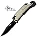 Best Tactical Survival Knife 5-in-1 Tactical Pocket Folding Knife with LED Light, Seatbelt Cutter, Glass Breaker & Magnesium Fire Starter With Prime Quality Leather Cover