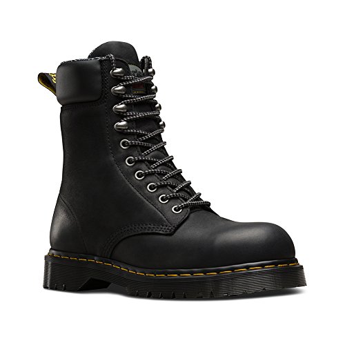 Dr. Martens Men's Rufford EH ST 10 Tie Work Boots, Black, Leather, 12 M UK, 13 M US
