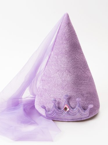 Little Adventures Princess Cone Hats for Girls - Lilac