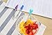 Flee Cute Cartoon Fruit Fork Set of 6 with Forks Holder Stainless Steel Food Pick Forks with A Holder Silicone Handle Stainless Steel Fruits Cake Salad Fork Set for Home and Restaurant