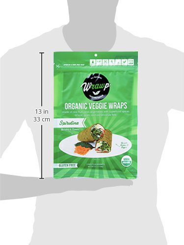 Organic Veggie Wraps - Veggie Life Wraps by Wrawp | Perfect for Wraps, Sandwiches, Crackers, Side Bread or a Simple Snack