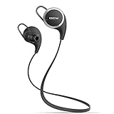 QCY QY8 Mini Bluetooth 4.1 Headphones with Microphone for iPhone, iPad, Samsung and Android Smartphone - Black
