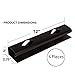 J Channel Cable Raceway with 3M Adhesive – 4 12 Inch Pieces – Large Cord and Wire Organizer Under Desk Cable Management – Cord Covers and Wire Hiders – with Hardware – TV Cable Hider Cord Concealer