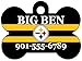 NFL Team Dog Tag Pet Id Tag Personalized w/ Name & Number (Pittsburgh Steelers)