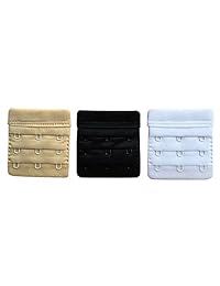 Chanie Extensor de sujetador con 3 ganchos, suave, cómodo, para dama, 2.4 x 2.4 in