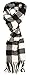 Love Lakeside-Men's Cashmere Feel Winter Plaid Scarf (One, Black & White Buffalo Check)