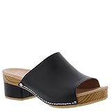 Dansko Womens Maci Black Full Grain Slide - 40