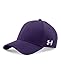 Under Armour Men's Curved Brim Stretch Fit Cap, Purple/White, Large/X-Large