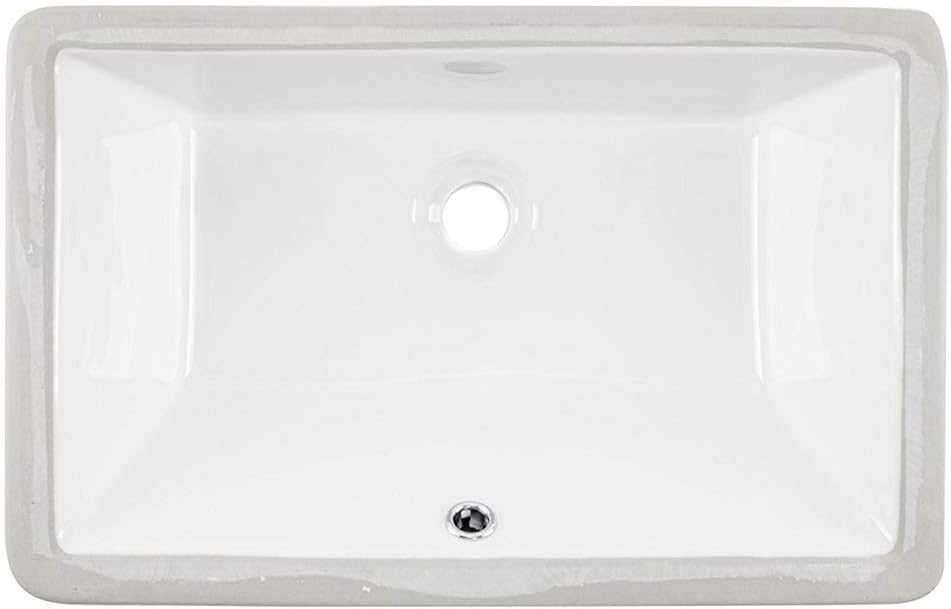 Friho 20.9''x13.6''x7.1'' Modern Sleek Rectangular Undermount Vanity