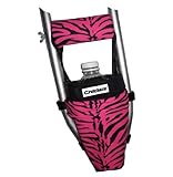 Crutcheze Pink Zebra Crutch Bag, Pouch, Pocket, Tote Washable Designer Fashion Orthopedic Products Accessories