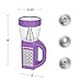 3-in-1 LED Lantern - Compact, Lightweight Camping Light, Flashlight, and Panel Illumination for Reading and Emergencies by Wakeman Outdoors (Purple)