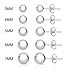 Spoil Cupid 925 Sterling Silver Plain Smooth Round Bead Ball Stud Earrings