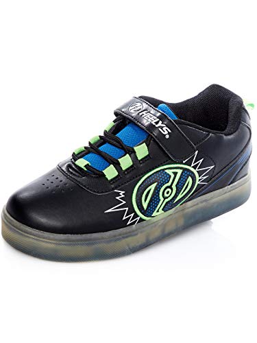 Heelys X2, Unisex Kids’ Fitness Shoes, Multicolour (Black/Blue Green 000), 3 UK (35 EU)