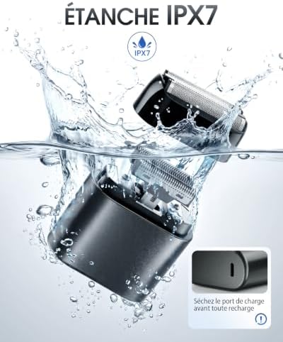 Rasoir Électrique Homme À Grille, Mini Rasoir Voyage 90g