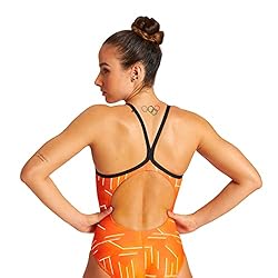 ARENA Puzzled Light Drop Back Women's One Piece